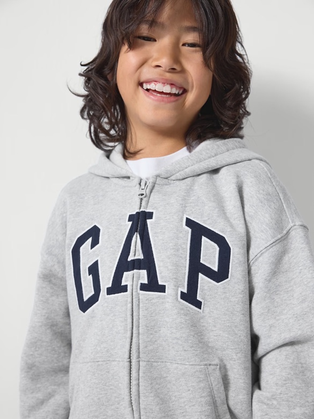 GAP Kids Iconic Zip-Up Hoodie (M)